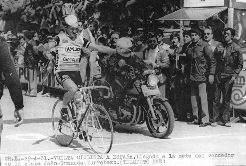 Joxe Mari Iurrebaso, Espainiako Itzuliko etapa irabazi zuen egunean.